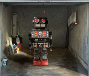 Robot dans un garage