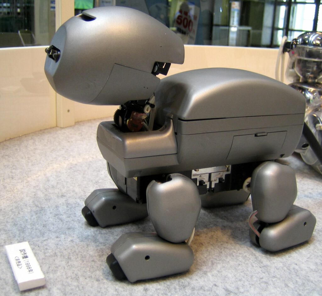 Un des premiers prototypes d'Aibo