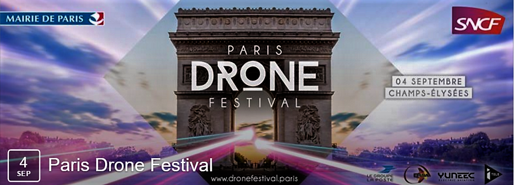 Des drones à Paris pour un festival le 4 septembre