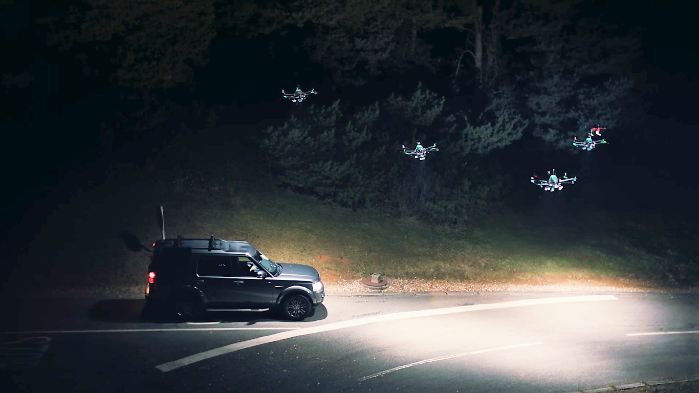 Les drones, nouveau dispositif d’éclairage de routes