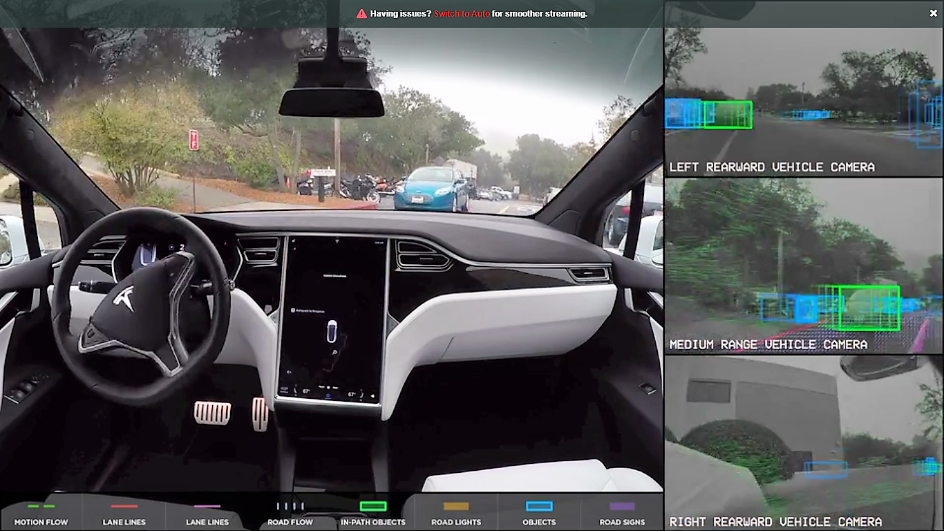 [Vidéo] La conduite autonome de Tesla en démonstration
