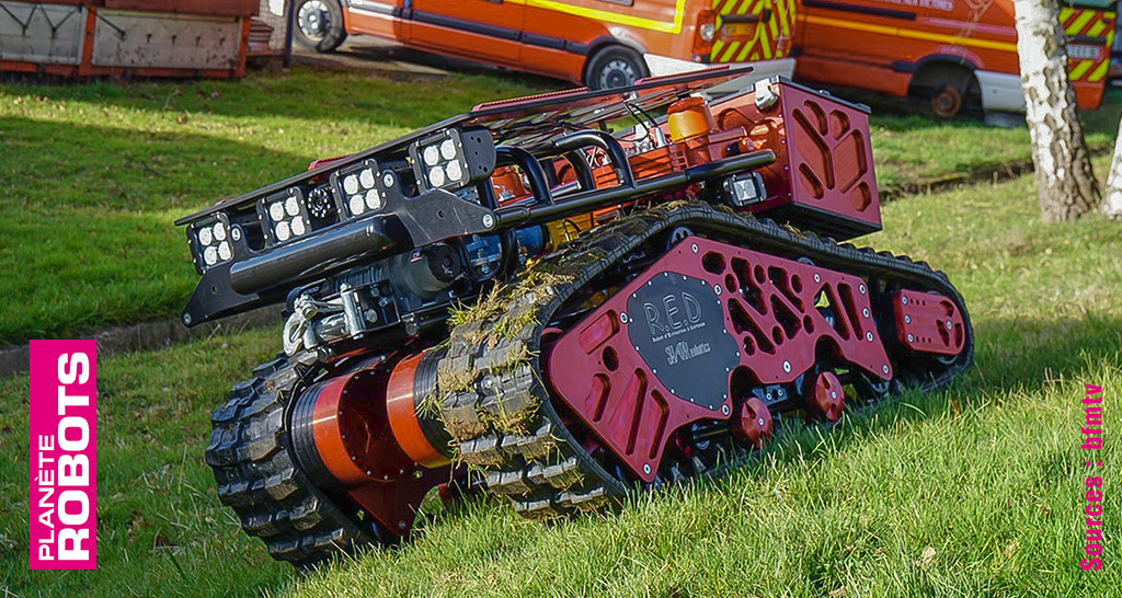 Colossus de Shark Robotics assiste les pompiers en intervention