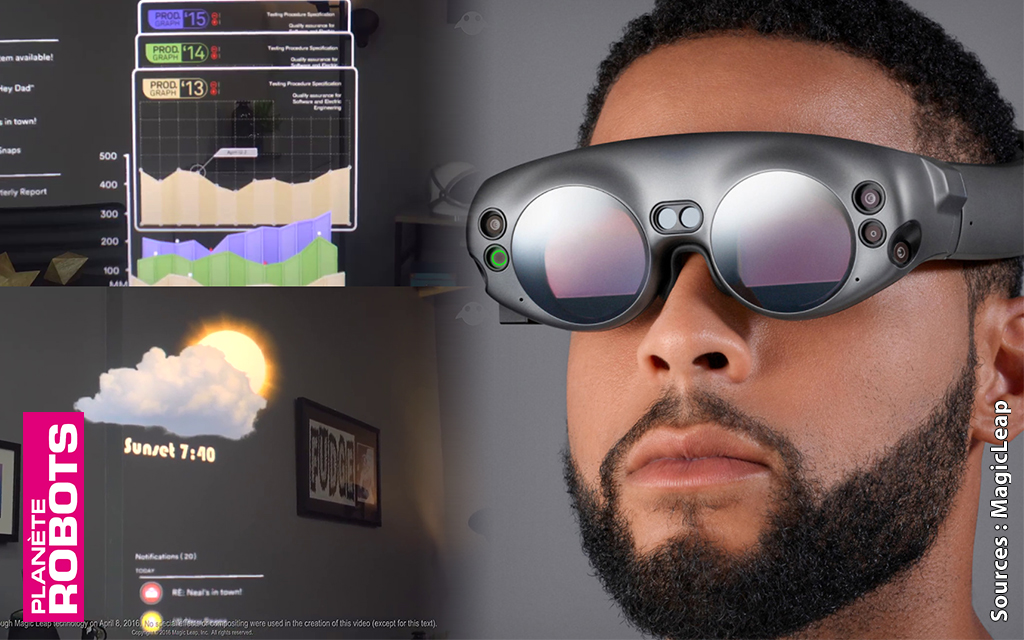 Les lunettes de A.R. Magic Leap ont le fond et la forme