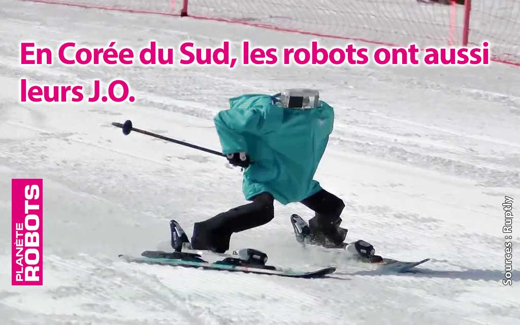 Des robots skieurs s’affrontent aux J.O. de Pyeongchang