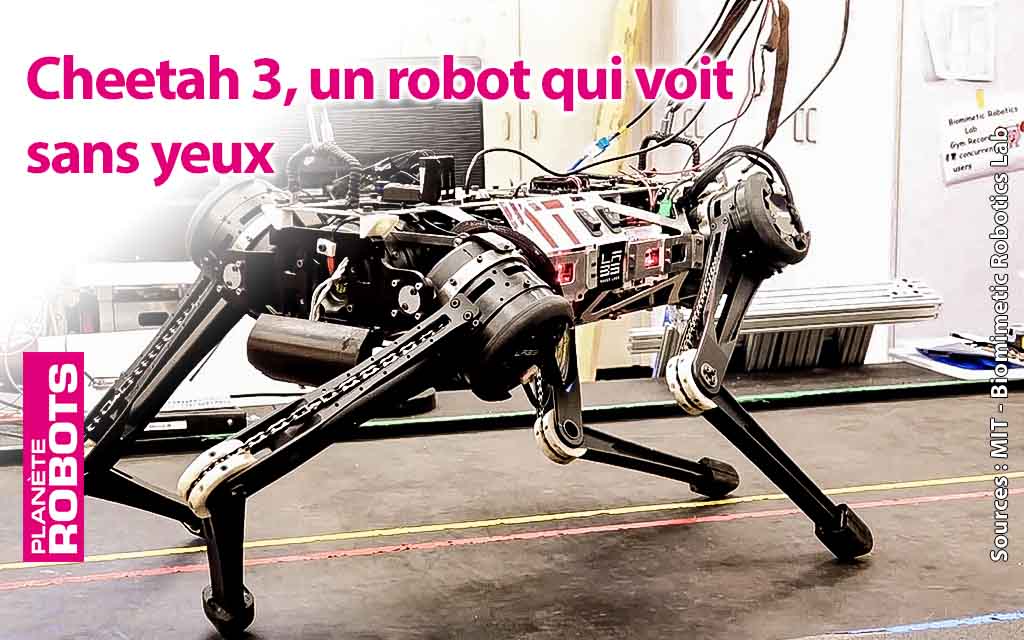 Cheetah 3 un robot quadrupède aveugle mais agile