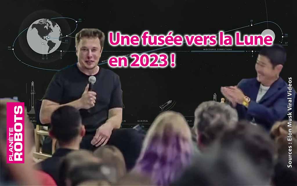 Un vol habité avec des artistes en orbite autour de la Lune pour 2023 !