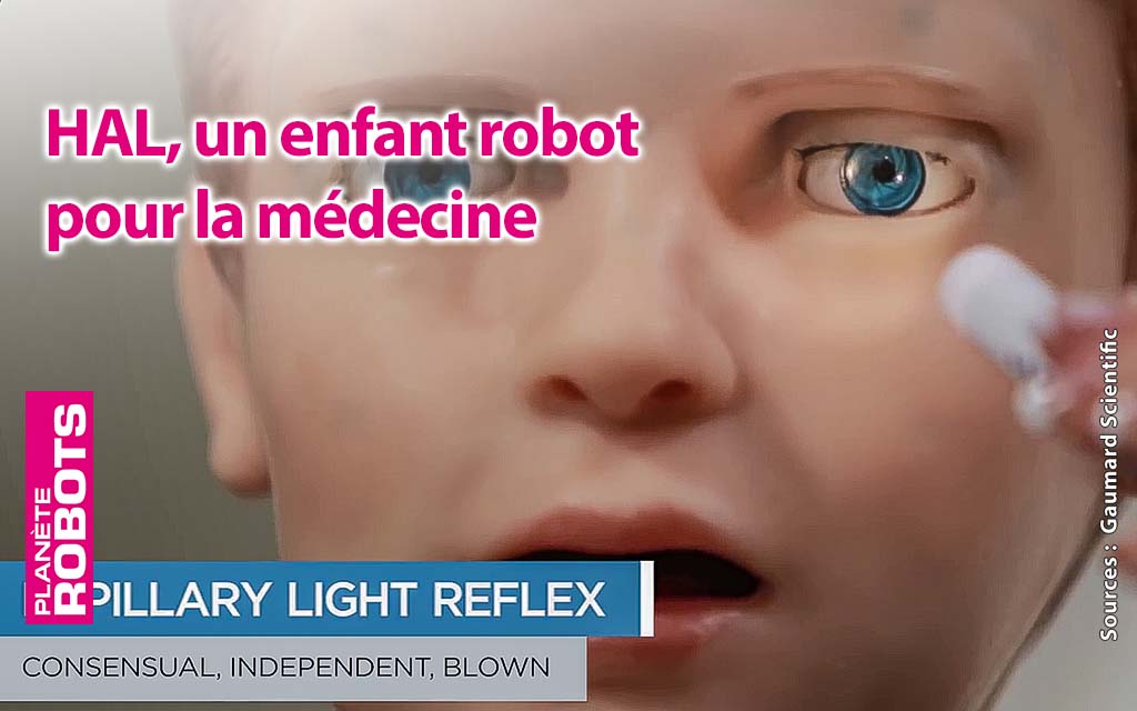 Ce robot Hal est un enfant robot qui se fait porter pâle.