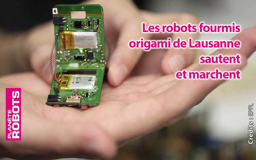 Les robots fourmis origamis de l’EPFL