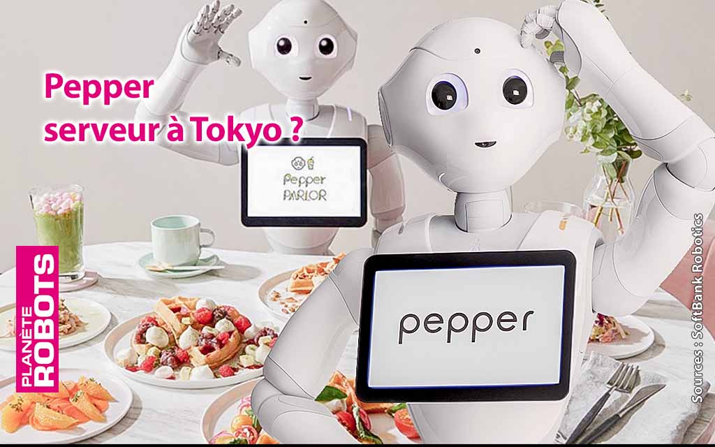 Pepper serveur de gaufres à Tokyo