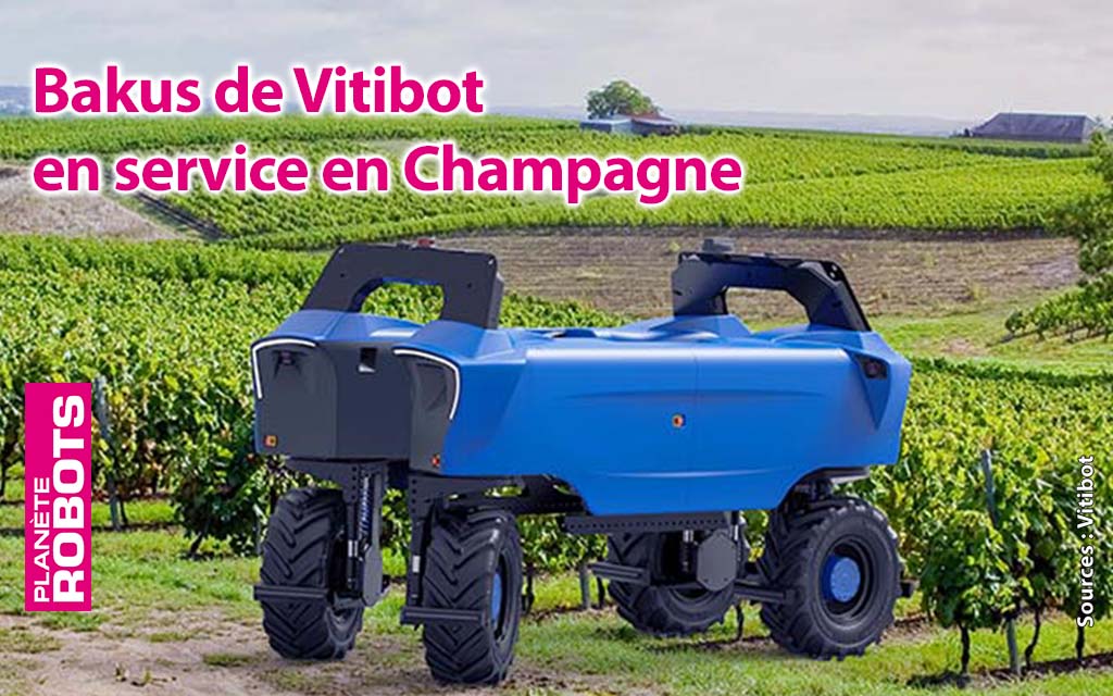 Bakus de robot enjambeur de chez Vitibot