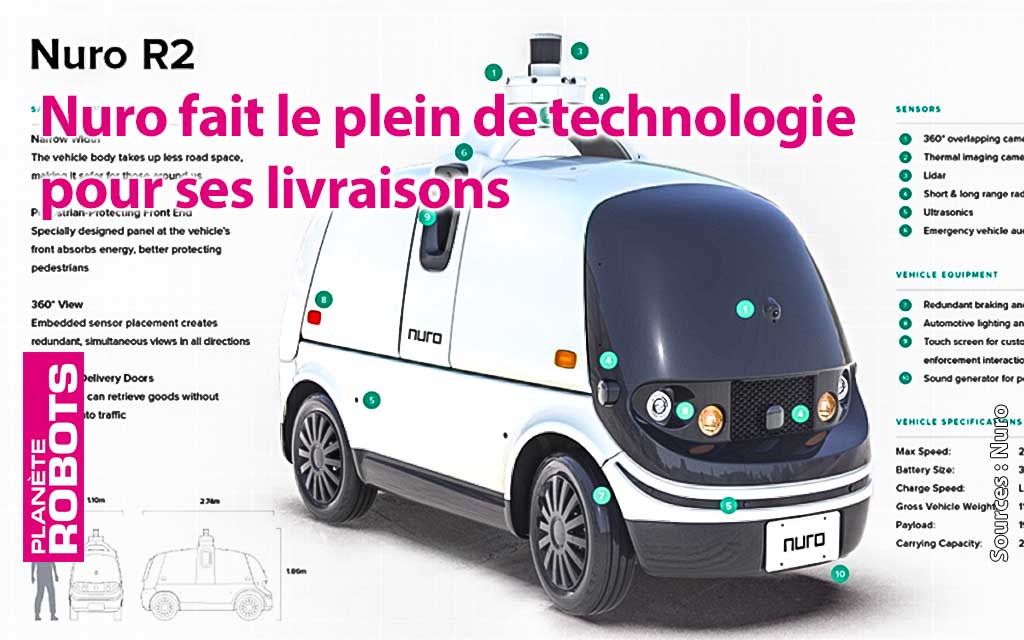 Le robot Nuro 2 de livraison bénéficie d’une nouvelle homologation