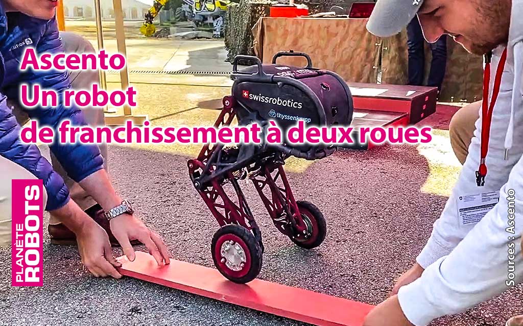 Ascento un petit robot de franchissment de l'ETH