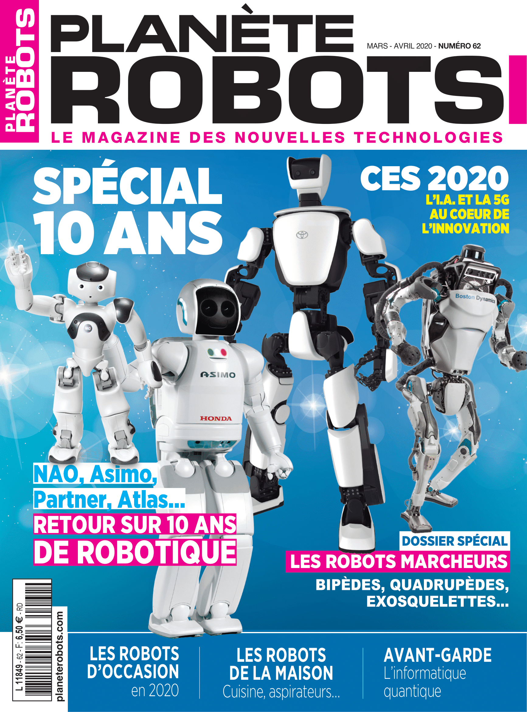 Planète Robots Numéro 62 – Extrait Magazine Mars – Avril 2020