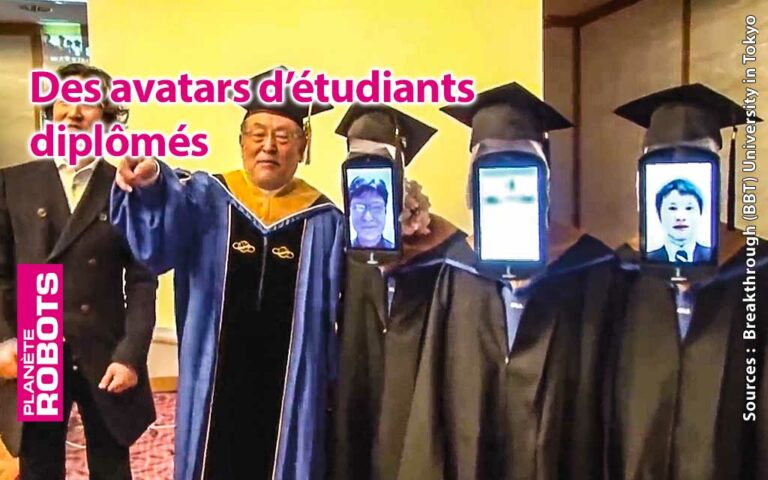 Des robots avatars se sont vus remettre leur diplômes