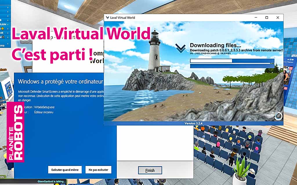 Informations pour installer l’application et rejoindre Laval Virtual World