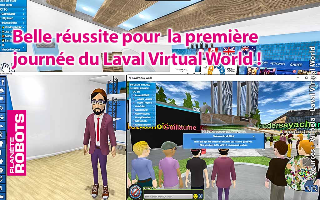 Succès pour la première journée du salon virtuel Laval virtual World 2020