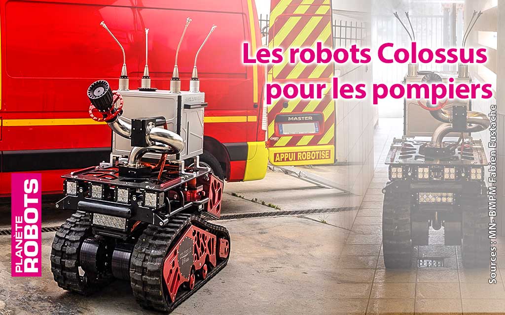 Marius et César, les nouveaux robots pompiers français du Bataillon de Marseille