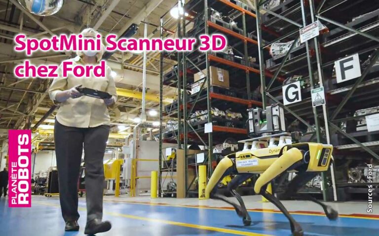 SpotMini équipé d'un scanner 3D arpente les couloirs d'une usine Ford
