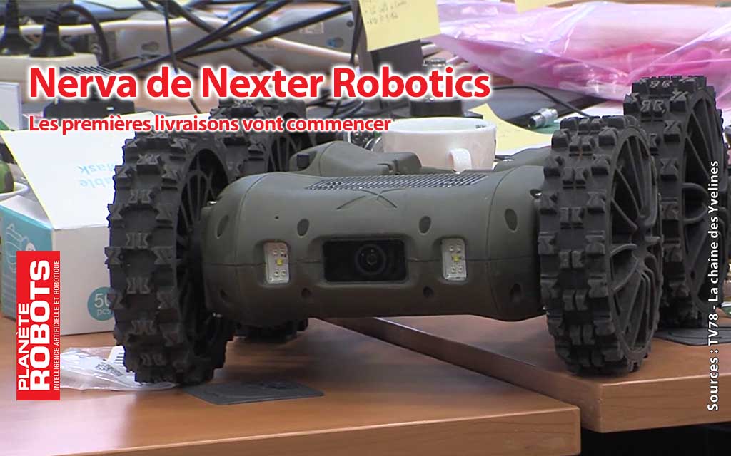 Le robot à quatre roues de Nexter Robotics