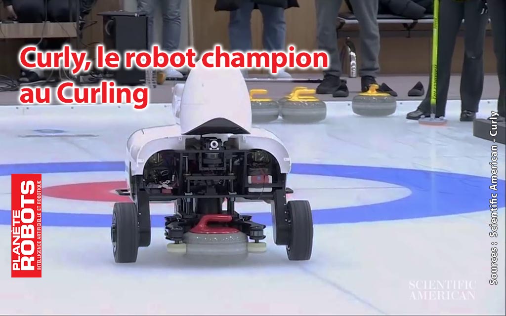 Le robot de curling, Curly bat l’équipe de Corée du Sud !