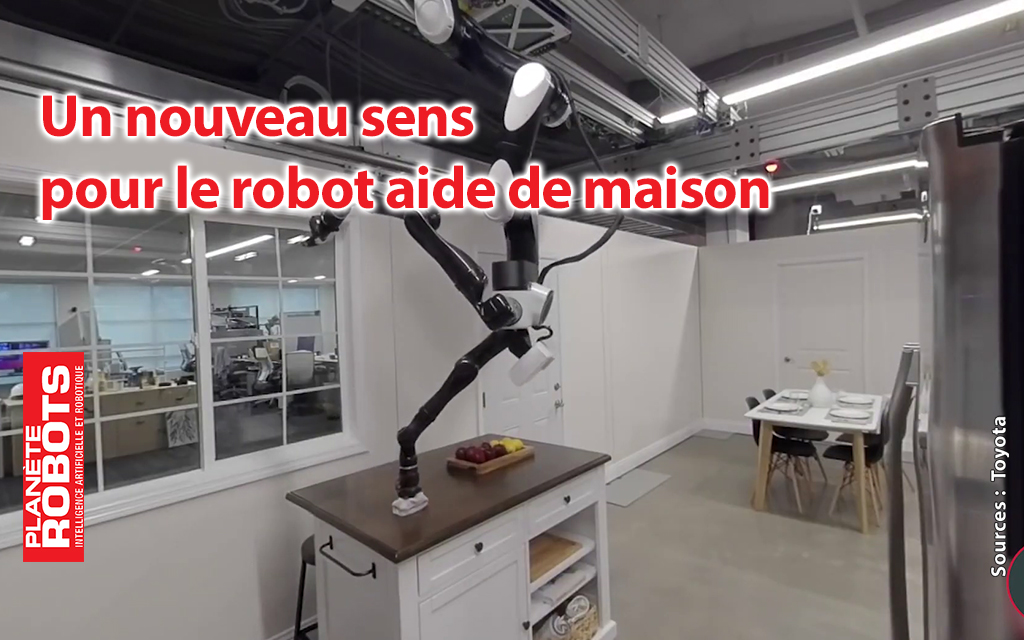 Le sens du toucher pour le robot auxiliaire de vie de Toyota.