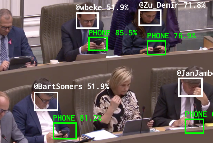 Une IA débusque les parlementaires distraits par leur smartphone