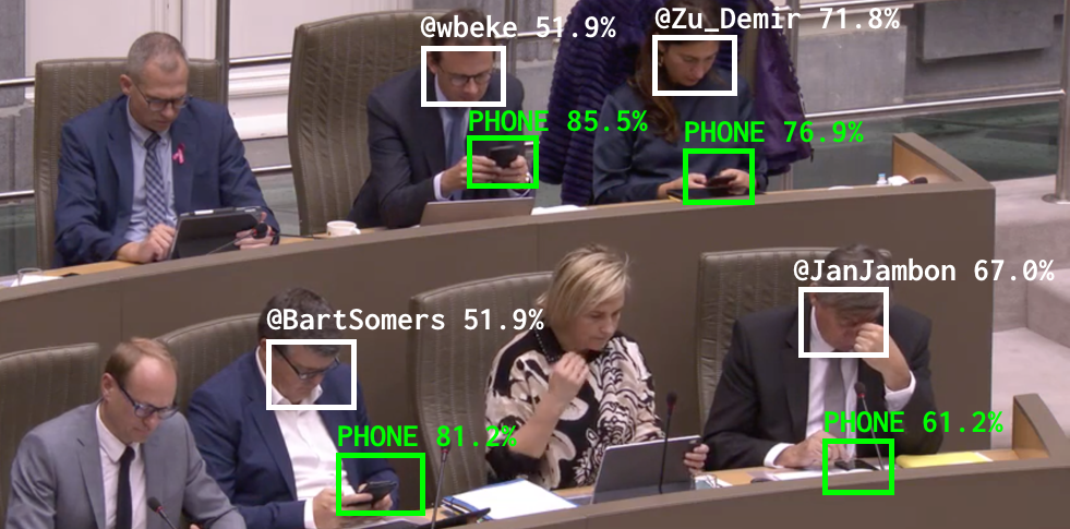 Une IA débusque les parlementaires distraits par leur smartphone