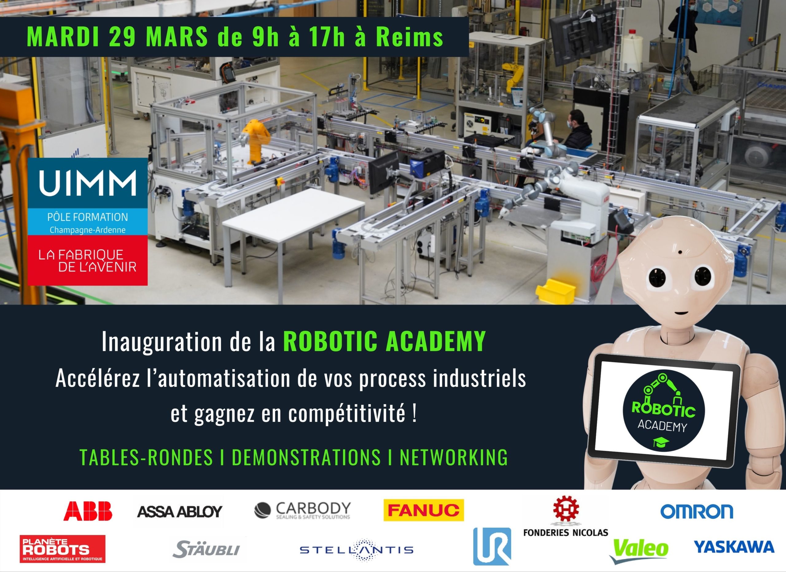 Planète Robots partenaire de l’inauguration de la Robotic Academy