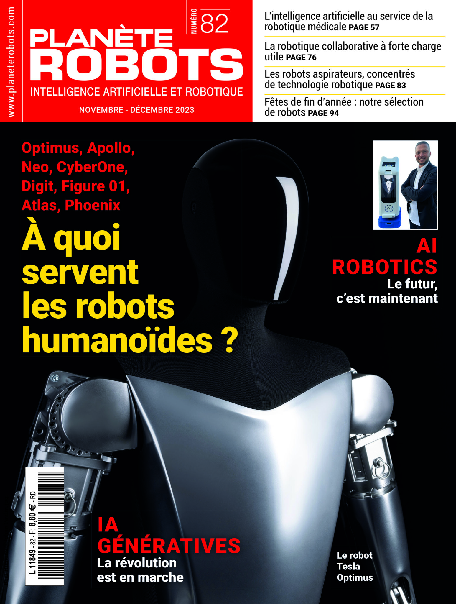 Planète Robots n°71 : l'espace, lieu de mixité homme-robot - Planète Robots